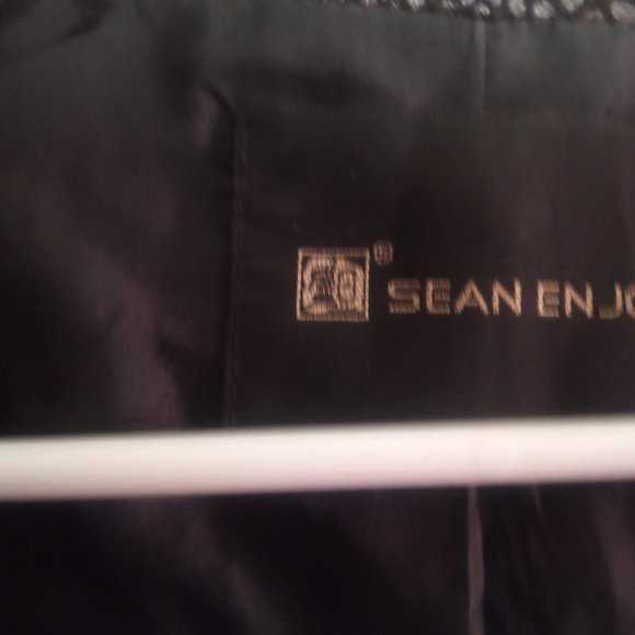 Faux leather jacket with two different reversible zip design - Picture 5 of 7